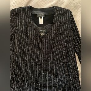 Shimmering formal jacket and tank